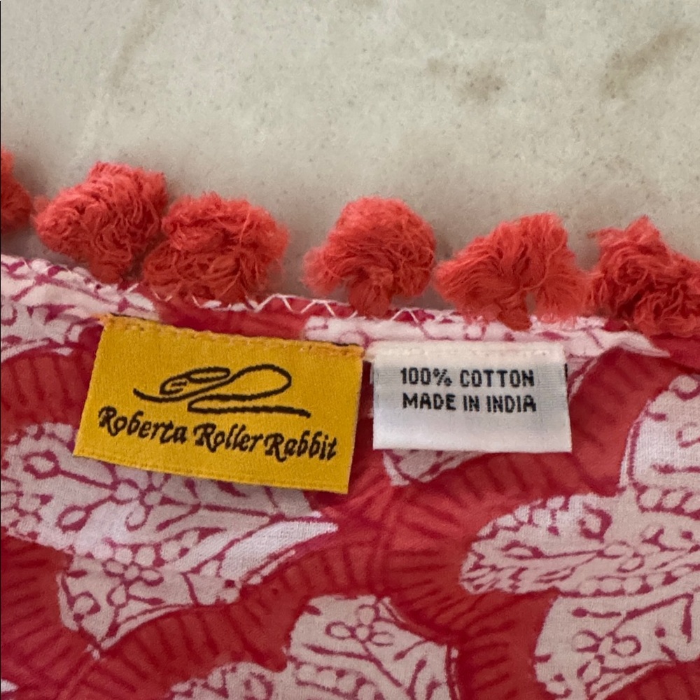 Roberta Roller Rabbit scarf EUC - image 3